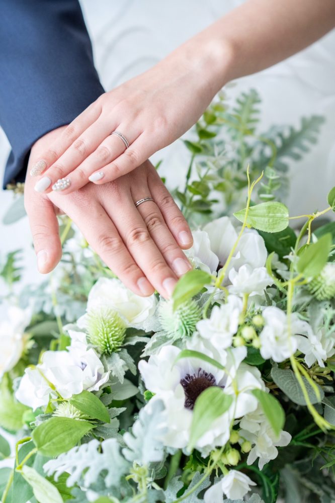 スタジオ前撮り＋挙式当日出張お仕度