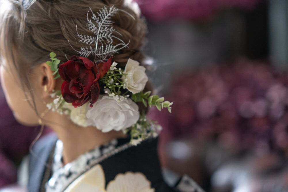 成人式前撮りヘアアレンジ